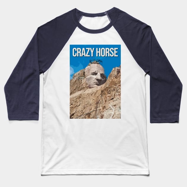 Crazy Horse Baseball T-Shirt by Nicomaja